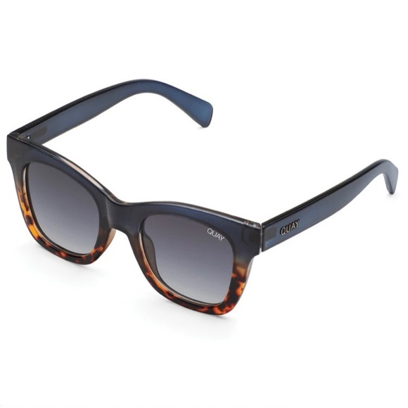 QUAY After Hours Sunnies Navy Tortoise Grey Lens - Picture 6 of 8